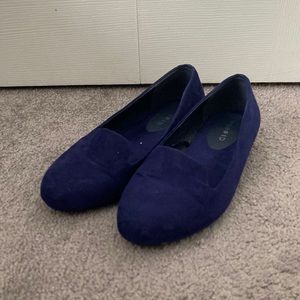 Faux Suede Micro Heel Loafer